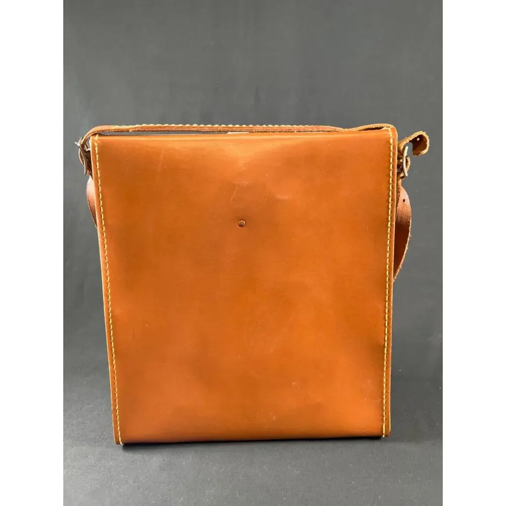 Vintage Leather Carrying Case Bag For Polaroid Land Camera Hipster - Case Only